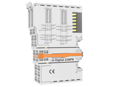 IR-L10-3200N插片式I/O，32通道NPN型数字量输入模块，体积小巧，便于安装