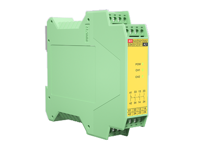 IR-SR3O1C-N具有3路NO(常开)安全输出触点和1路NC(常闭)辅助输出触点的安全继电器。它支持单，双通道操作，手动或自动复位，并具有内置检测故障的自诊断功能。IR-SR3O1C-N是一款适用于NPN型安全光栅输入，急停按钮，安全门控开关。